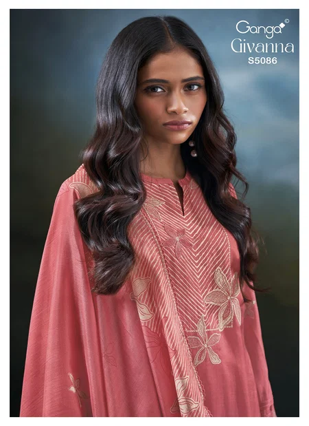 Givanna 5086 By Ganga Pure Bemberg Silk Printed Salwar Kameez